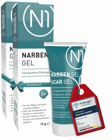 N1 Narbengel, transparentes Silikongel, reduziert Narbenbildung, deutsche Apothekenqualität.