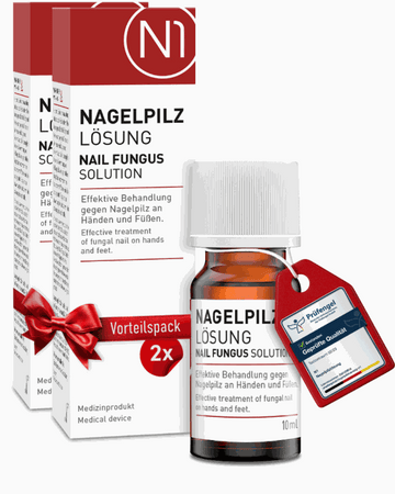Nagelpilz Lösung N1, effektive 2 Monatskur, Vorteilspack, Apotheke zertifiziert, 20ml.
