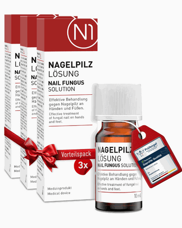 N1 Nagelpilz Lösung, 3-Monatskur, 30ml, effektive Behandlung gegen Nagelpilz.
