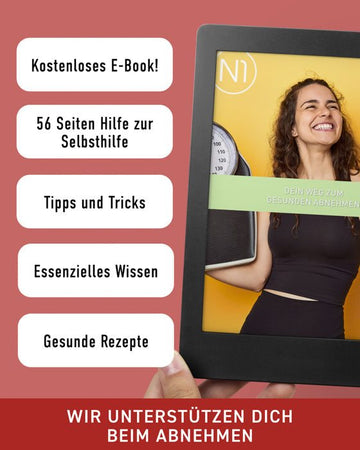 N1 Appetitzügler Forte Kapseln für Gewichtsreduzierung mit E-Book, Tipps zur Selbsthilfe und gesunden Rezepten.