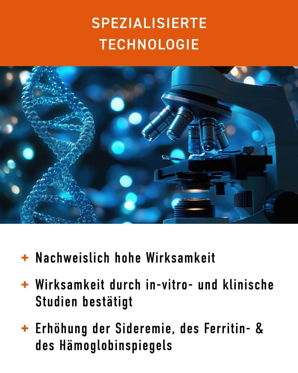 N1 Eisen + Vitamin C und Folsäure Tabletten mit patentierter Phosphosome-Technologie für optimale Eisenaufnahme und Energie.