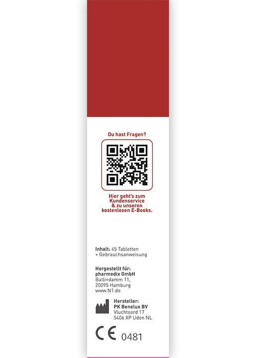 N1 Fett-, Zucker- & Kohlenhydrate Blocker, 180 Tabletten Verpackung mit Gratis Multivitamin.