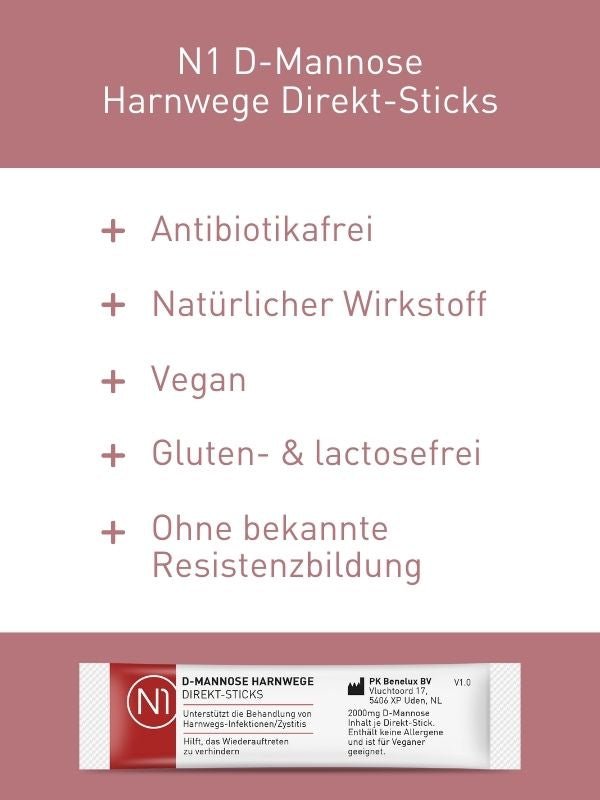 N1 D-Mannose Harnwege Direkt-Sticks 30 St. - N1 - SHOP