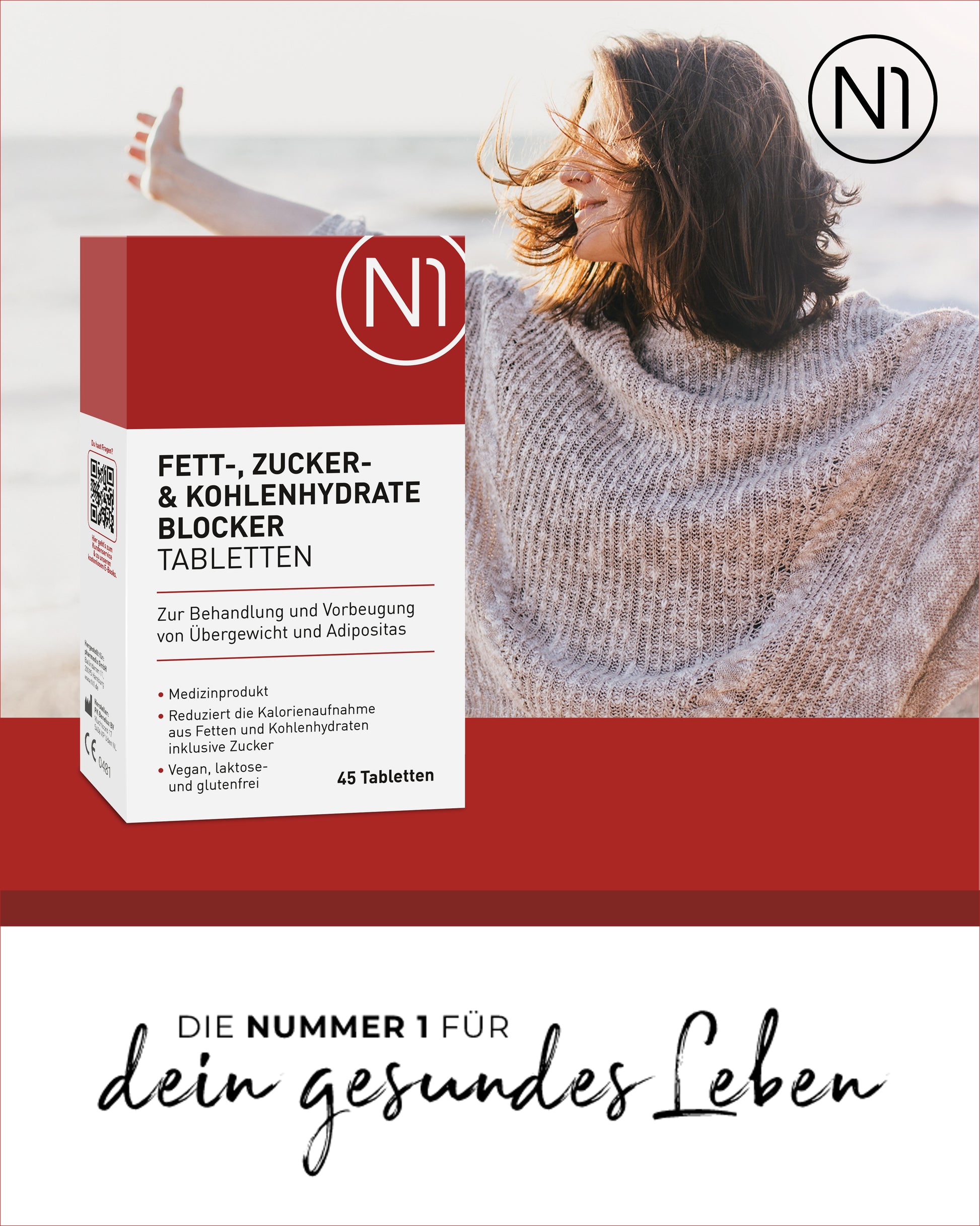N1 Fett-, Zucker- und Kohlenhydrate Blocker 135 Tabletten - N1 - SHOP