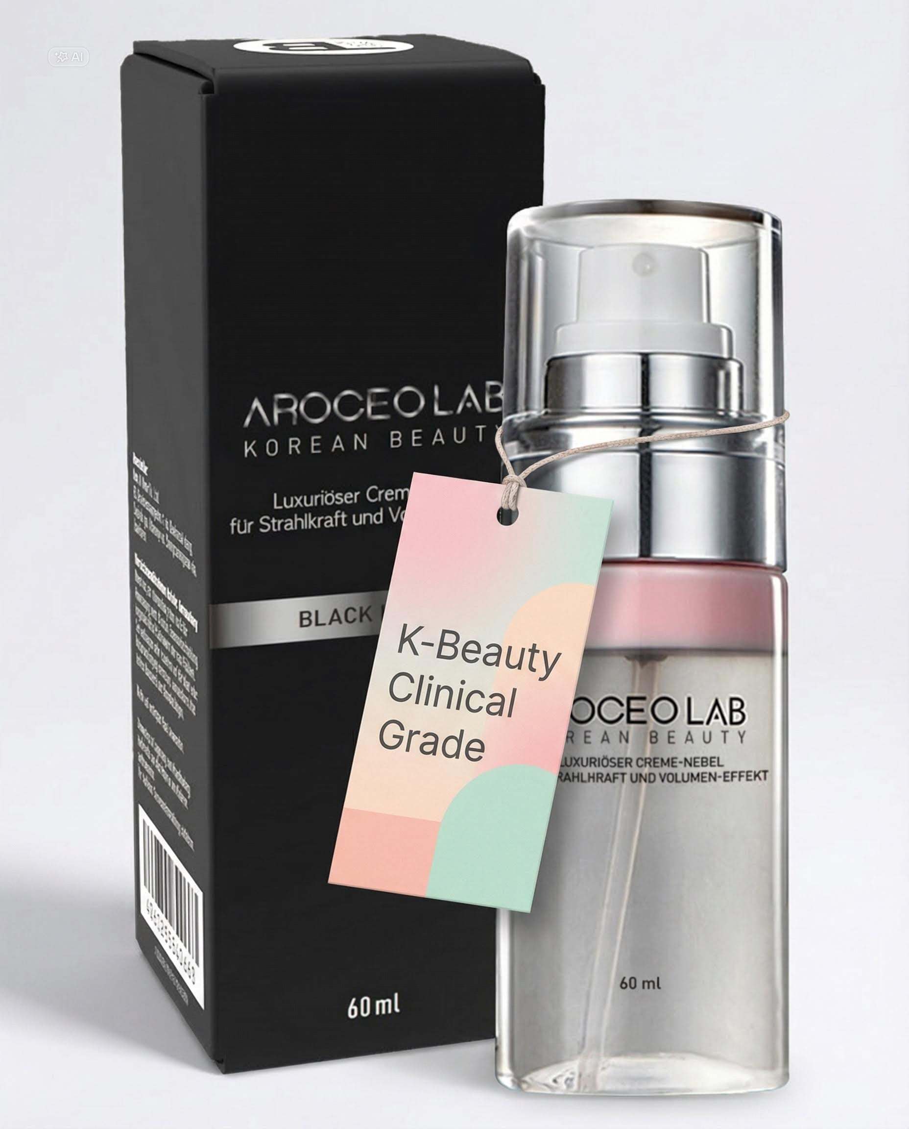 Aroceolab Korean Beauty, Luxuriöser Creme-Nebel für Strahlkraft und Volumen-Effekt 60ml, aus deutscher Apotheke. 