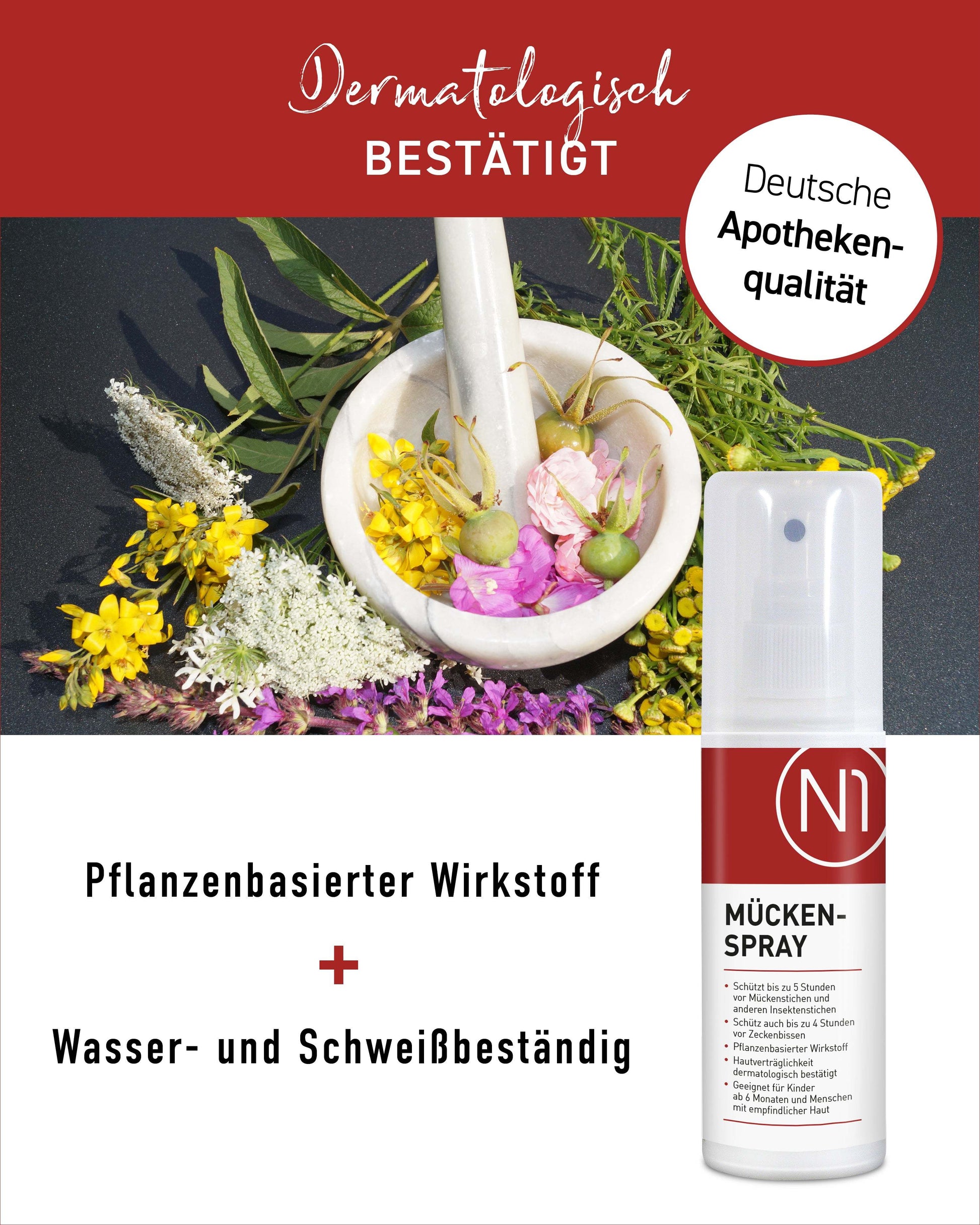 N1 Mückenspray, 3x100ml [Mückenschutz und Insektenschutz Spray] - N1 - SHOP
