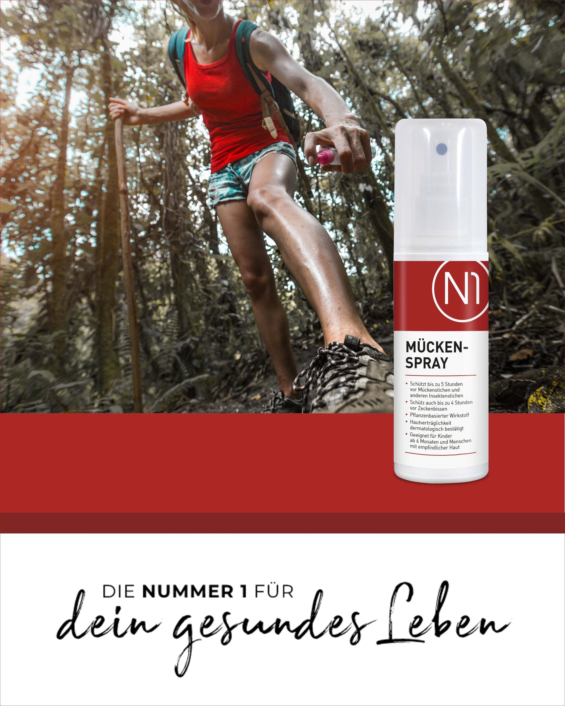 N1 Mückenspray, 3x100ml [Mückenschutz und Insektenschutz Spray] - N1 - SHOP