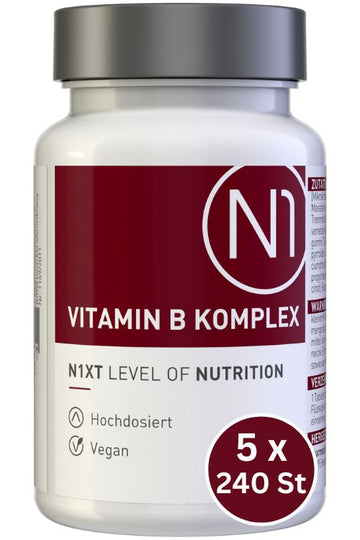 N1 Vitamin B Komplex, 5 x 240 vegane Tabletten