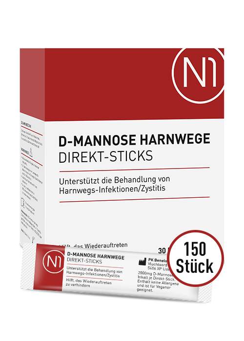 D - Mannose Harnwege Direkt - Sticks, 150 St. Vorratspack - N1 - SHOP