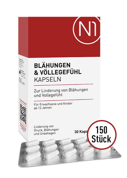 N1 Blähungen & Völlegefühl Kapseln, 150 St. - N1 - SHOP