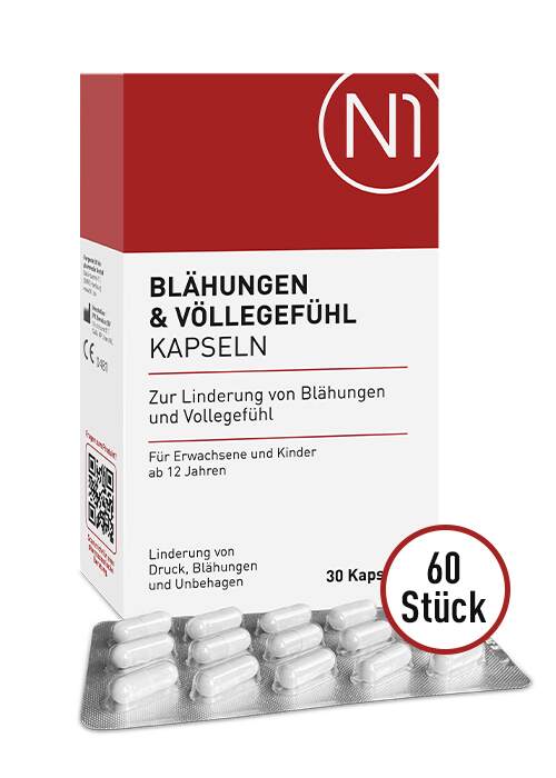 N1 Blähungen & Völlegefühl Kapseln, 60 St. - N1 - SHOP