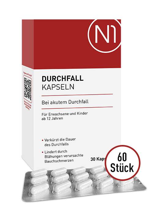 N1 Durchfall Kapseln, 60 St. - N1 - SHOP