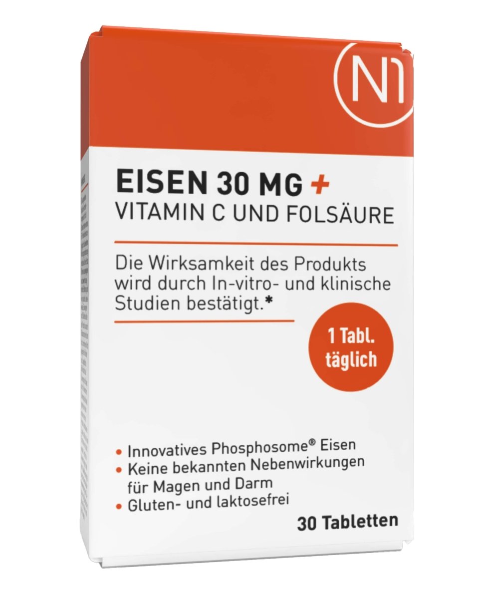 N1 Eisen + Vitamin C und Folsäure, 30 Tabletten - N1 - SHOP