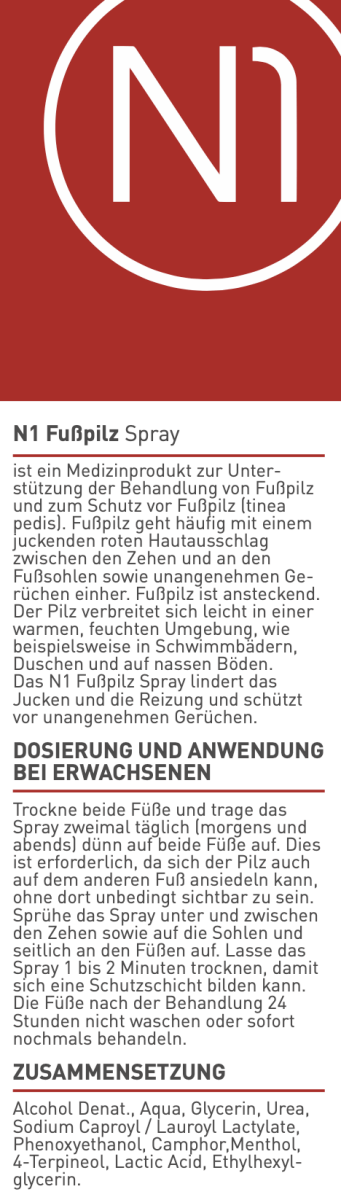 N1 Fußpilz Spray, 125 ml - N1 - SHOP