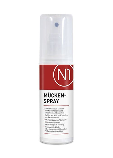 N1 Mückenspray, 100ml [Mückenschutz und Insektenschutz Spray]