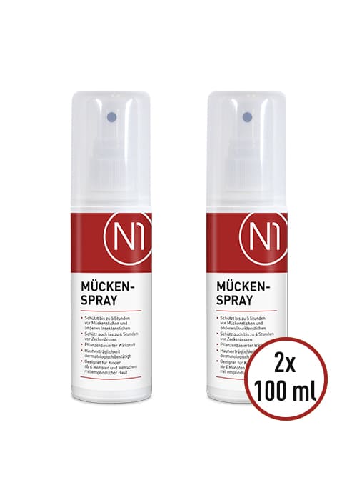 N1 Mückenspray, 2x100ml [Mückenschutz und Insektenschutz Spray] - N1 - SHOP