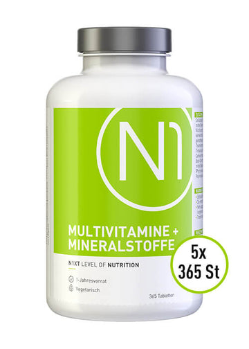 N1 Multivitamin hochdosiert, 5x365 Tabletten