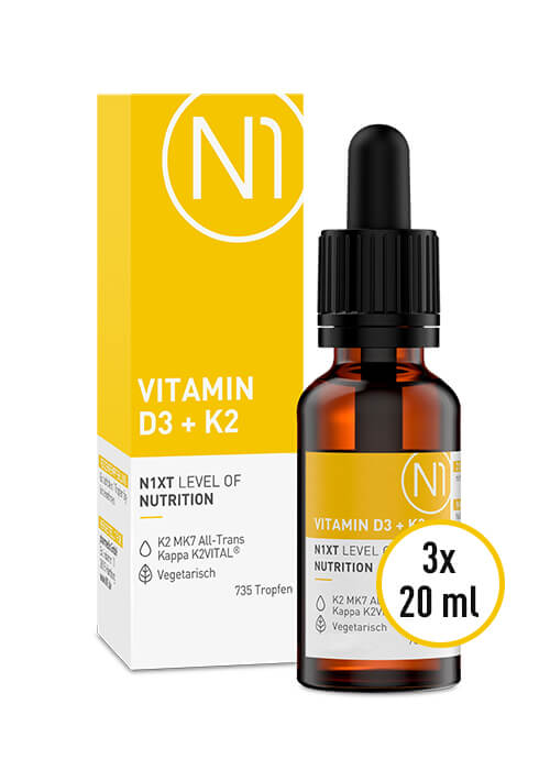 N1 Vitamin D3 K2 Tropfen, 3x20ml - N1 - SHOP