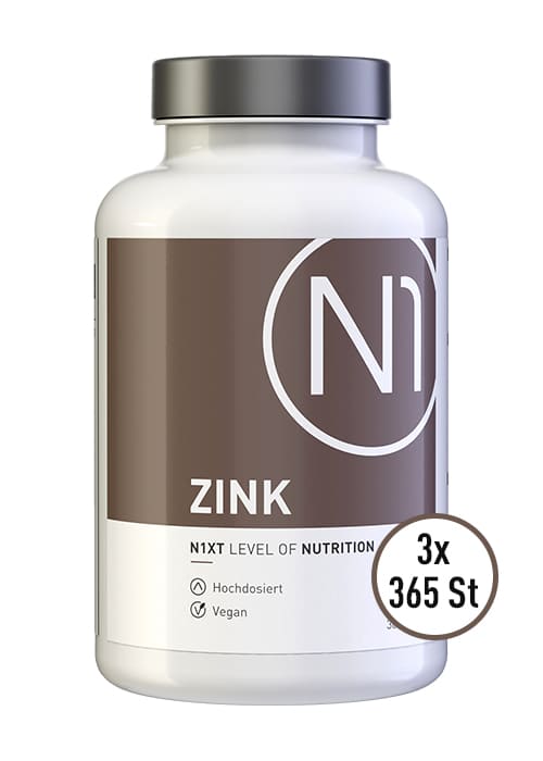 N1 ZINK 25mg, 3x365 vegane Tabletten - N1 - SHOP