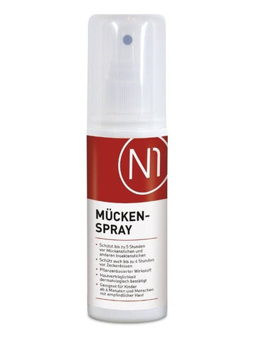 N1 Mückenspray, 100ml [Mückenschutz und Insektenschutz Spray]