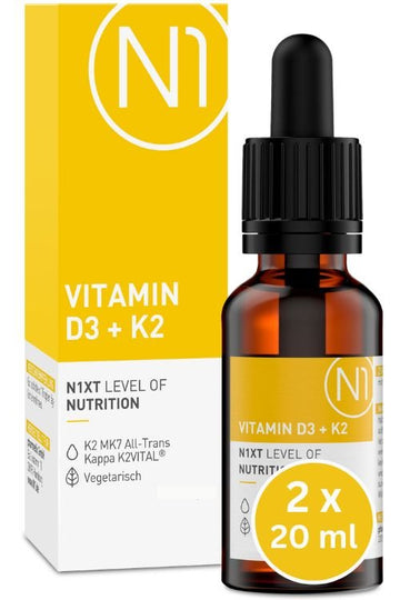 N1 Vitamin D3 K2 Tropfen, 2x20ml