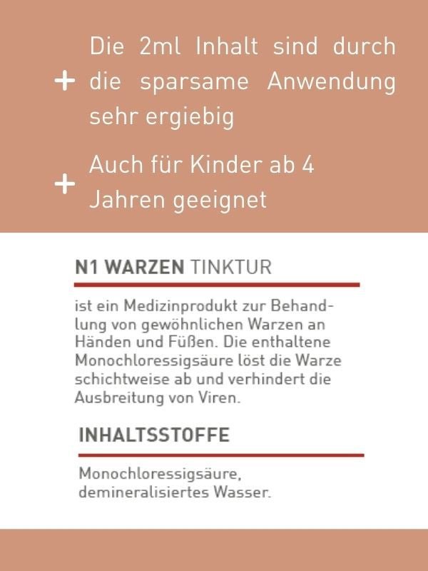 N1 Warzen Tinktur, 2 x 2 ml - N1 - SHOP