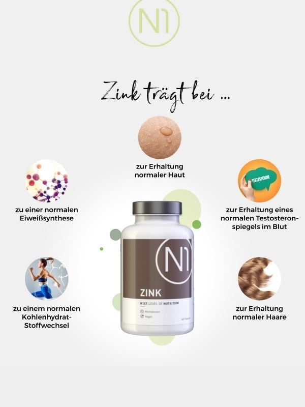 N1 ZINK 25mg, 2x365 vegane Tabletten - N1 - SHOP