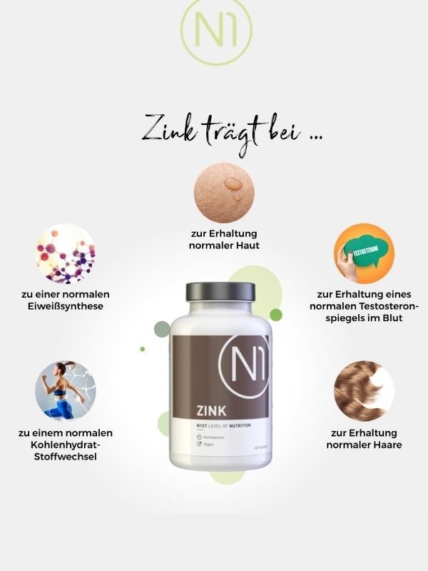 N1 ZINK 25mg, 365 vegane Tabletten - N1 - SHOP